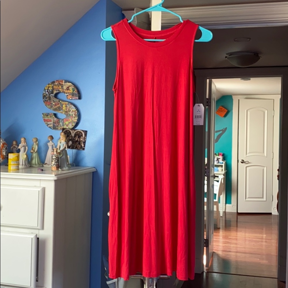 red dress
